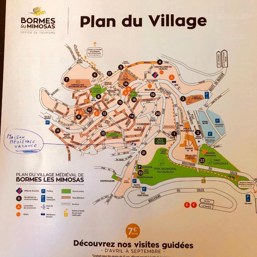 Maison De Vacances Medievale Bormes-Les-Mimosas Village Luaran gambar